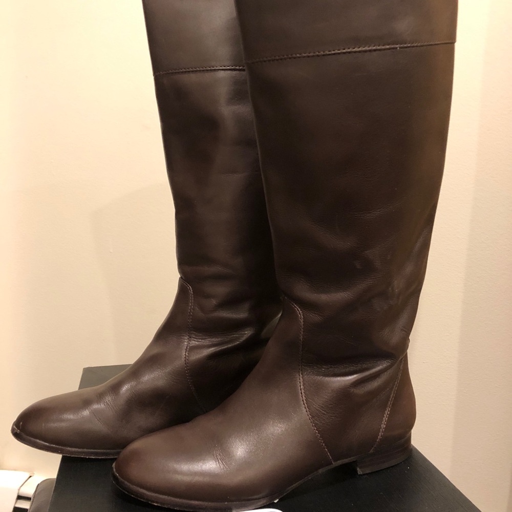 J.CREW brown leather Booker boots - Size 8.5